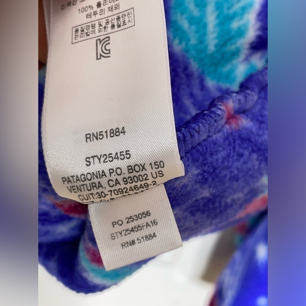 Vintage Patagonia Fleece Synchilla Jacket Rare Owl Creature Pattern womens M - Picture 9 of 13